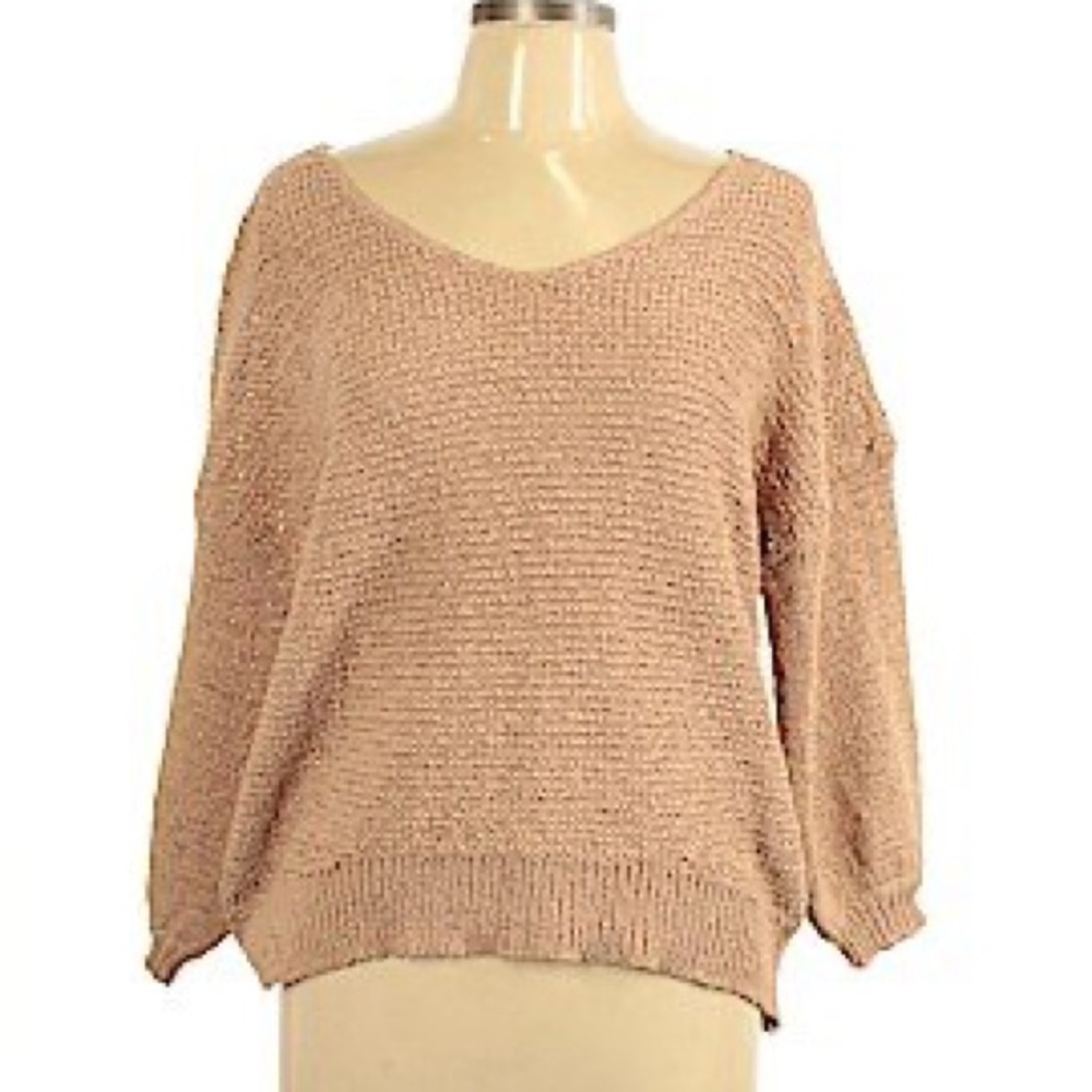 White+Warren Textured Sweater Size S